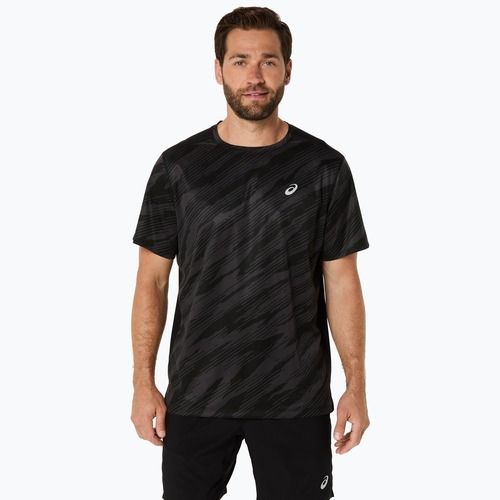 Мъжка тениска за бягане ASICS Core All Over Print SS Top performance black