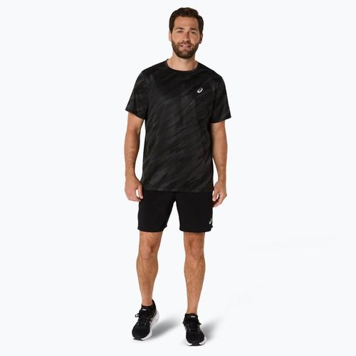 Мъжка тениска за бягане ASICS Core All Over Print SS Top performance black