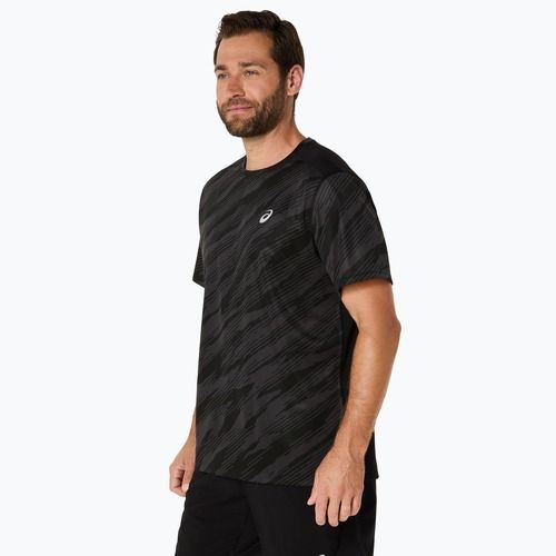 Мъжка тениска за бягане ASICS Core All Over Print SS Top performance black