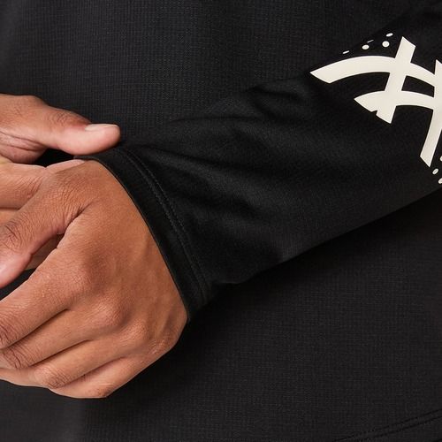 Дамска блуза за бягане с дълъг ръкав ASICS Icon 1/2 Zip LS Top performance black