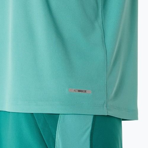 Мъжка блуза с дълъг ръкав за бягане ASICS Road Lite-Show 1/2 Zip light teal
