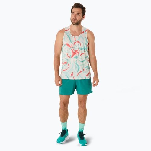 Мъжки потник за бягане ASICS Road All Over Print Singlet birch
