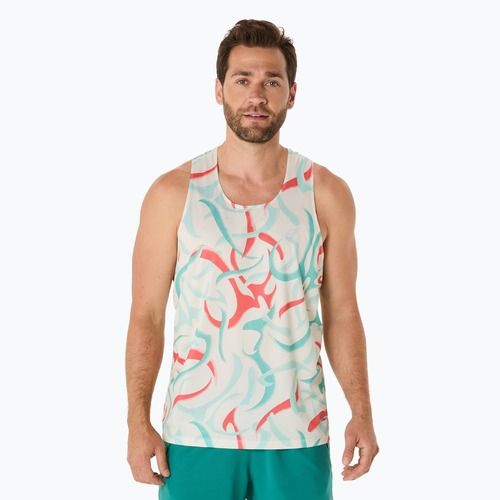 Мъжки потник за бягане ASICS Road All Over Print Singlet birch