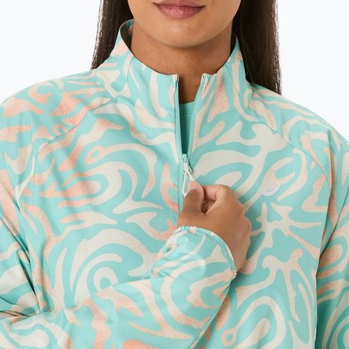 Дамско яке за бягане ASICS Road Lite-Show Packable oasis green/multi color