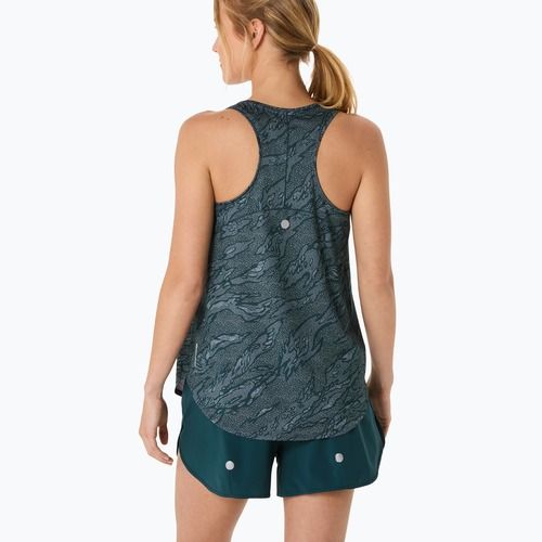 Дамски потник за бягане ASICS Road All Over Print Tank saxon green/light ube