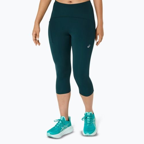 Дамски клин за бягане ASICS High Waist Capri saxon green