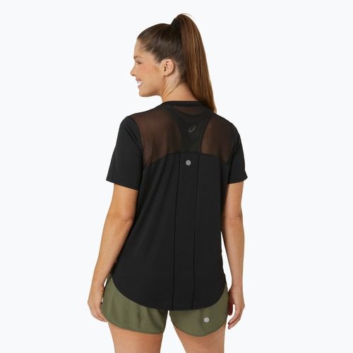 Дамска тениска за бягане ASICS Road V-Neck performance black