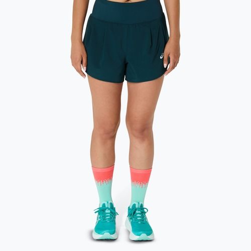Дамски къси панталони за бягане ASICS Road 3.5IN saxon green