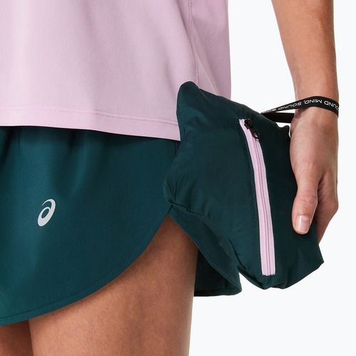 Дамско яке за бягане ASICS Fujitrail Packable saxon green/light ube