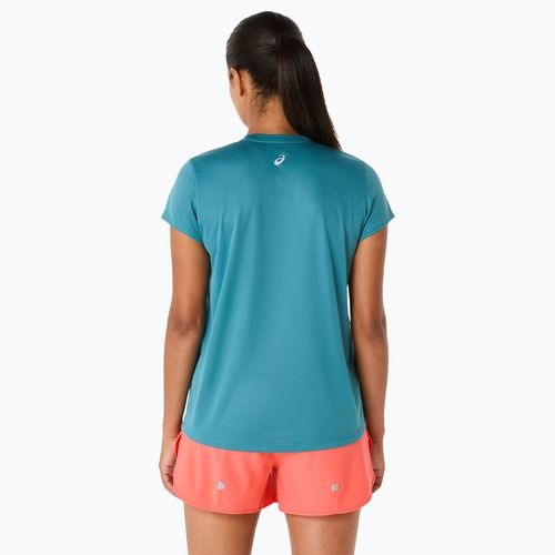 Дамска тениска за бягане ASICS Fujitrail Logo atlantis blue