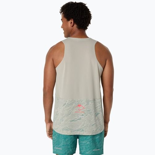 Мъжки потник за бягане ASICS Fujitrail Singlet white sage/rainy lake
