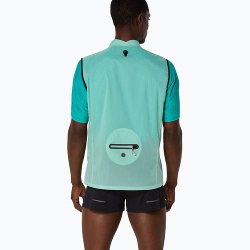 Мъжки елек за бягане Asics Metarun Packable oasis green