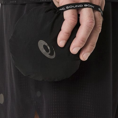 Мъжки елек за бягане ASICS Metarun Packable Gilet performance black без ръкави