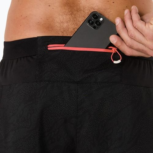 Мъжки къси панталони за бягане ASICS Fujitrail All Over Print 5IN performance black