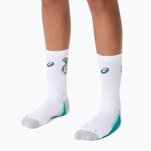Чорапи ASICS Performance Run Crew brilliant white/wave teal