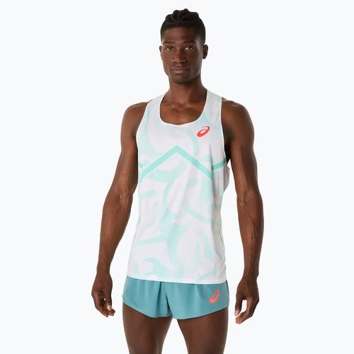 Мъжка тениска за бягане ASICS Light Knit Singlet soothing sea
