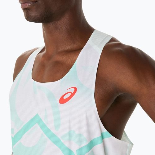 Мъжка тениска за бягане ASICS Light Knit Singlet soothing sea