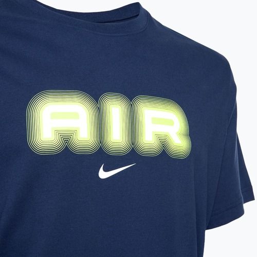 Мъжка тениска Nike Air Graphic midnight navy/volt