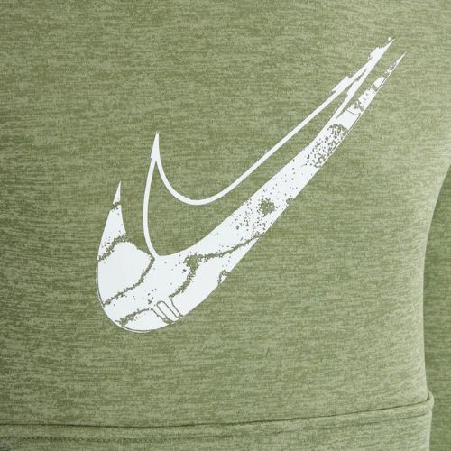 Детски суитшърт Nike Multi Stain Repel Therma-FIT oil green/olive aura/heather/white