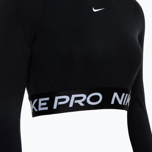 Дамска блуза с дълъг ръкав за тренировка Nike Pro 365 Dri-Fit black/white