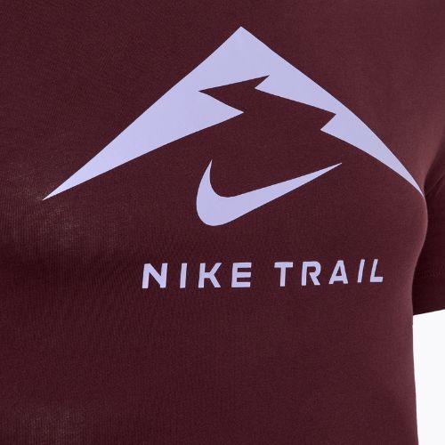 Мъжка тениска за бягане Nike Dri-Fit UV burgundy crush