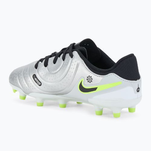Детски футболни обувки Nike Tiempo Legend 10 Academy FG/MG metallic silver/volt/black
