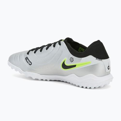 Мъжки футболни обувки Nike Tiempo Legend 10 Pro TF metallic silver/volt/black