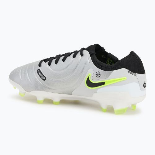 Мъжки футболни обувки Nike Tiempo Legend 10 Pro FG metallic silver/volt/black