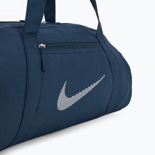 Дамска чанта за тренировки Nike Gym Club 24 l armory navy/ armory navy/ metallic silver