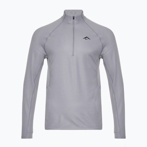 Мъжки суитшърт за бягане Nike Trail Dri-Fit 1/2 Zip cement grey/black