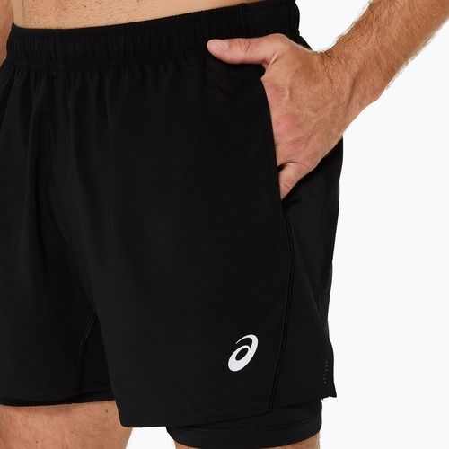 Мъжки шорти за бягане ASICS Core 2N1 5IN performance black/performance black