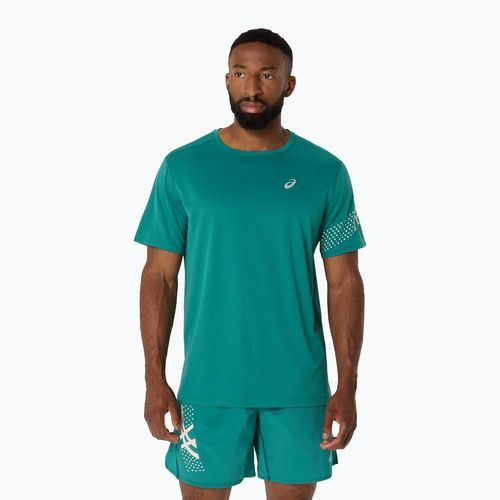 Мъжка тениска за бягане ASICS Icon SS Top rainy lake