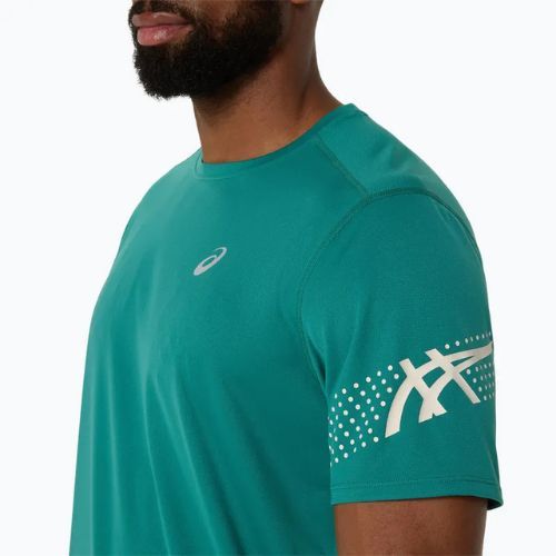 Мъжка тениска за бягане ASICS Icon SS Top rainy lake