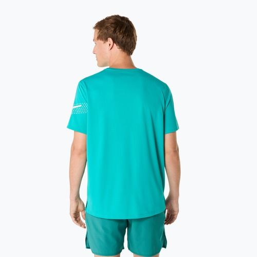 Мъжка тениска за бягане ASICS Icon SS Top wave teal