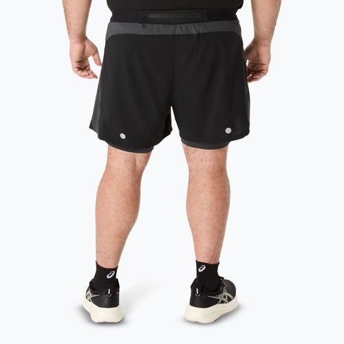 Мъжки къси панталони за бягане ASICS Road 2N1 5IN black/graphite grey