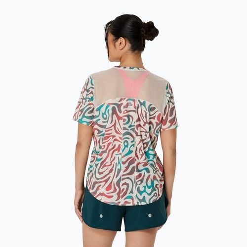 Дамска тениска за бягане ASICS Road All Over Print Top birch