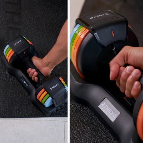 Регулируем дъмбел TREXO 11,5 kg multicolor