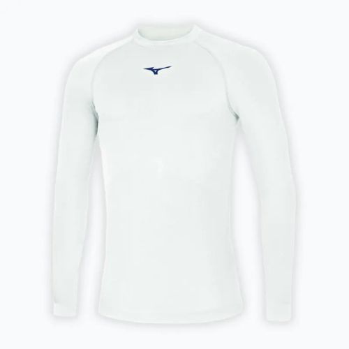 Мъжка блуза с дълъг ръкав за бягане Mizuno Uni Core white/ navy