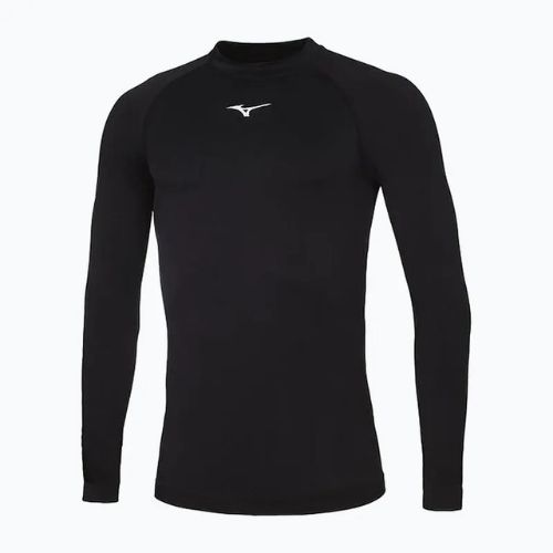 Мъжка блуза с дълъг ръкав за бягане Mizuno Uni Core black/white