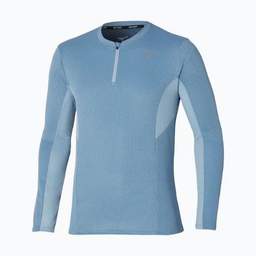 Мъжка блуза с дълъг ръкав за бягане Mizuno Dryaeroflow Half Zip parisian blue