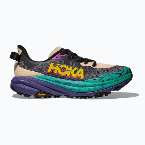 Дамски обувки за бягане HOKA Speedgoat 6 oatmeal/mountain iris