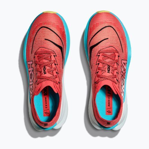 Дамски обувки за бягане HOKA Mach X 2 grapefruit/electric coral