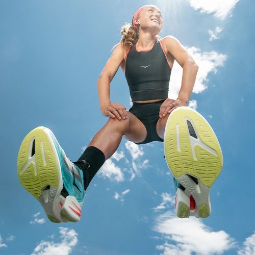 Детски обувки за бягане HOKA Cielo X1 2.0 frost/black