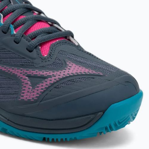 Дамски обувки за падел Mizuno Wave Exceed Light 2 midnight navy/ fuchsia purple/ emamel blue