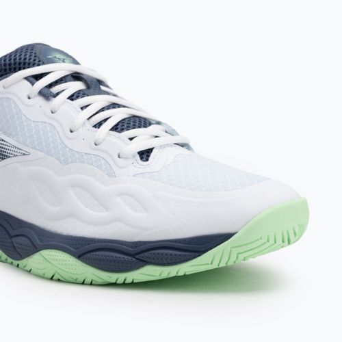 Мъжки обувки за тенис Mizuno Wave Enforce Court AC white/ vintage indigo/ neo mint