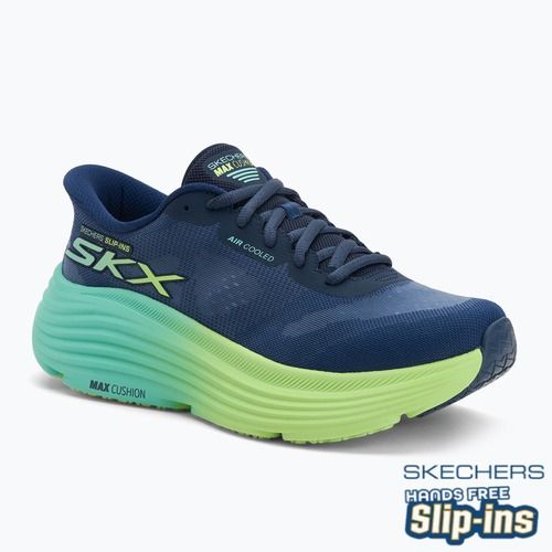 Дамски обувки за бягане SKECHERS Max Cushioning Endeavour Hallandale navy/lime