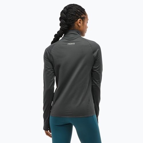 Дамски суитшърт за бягане HOKA GlideTech Quarter Zip black