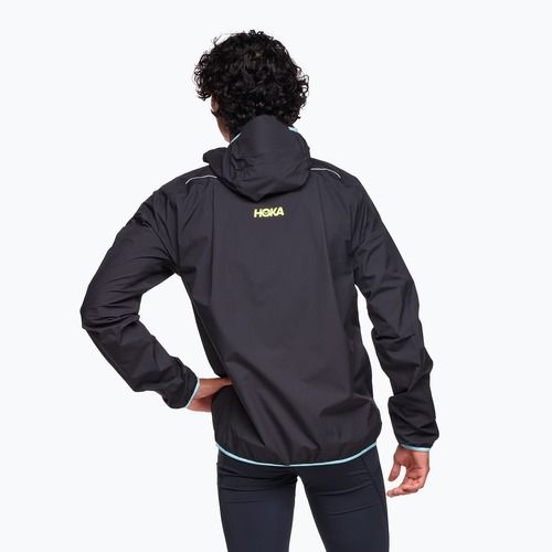 Мъжко яке за бягане HOKA Tecsky Waterproof black