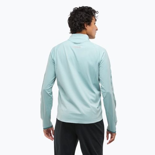 Мъжки суитшърт за бягане HOKA GlideTech Quarter Zip druzy