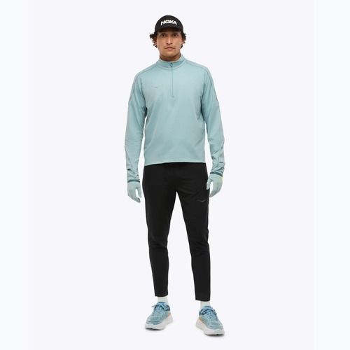 Мъжки суитшърт за бягане HOKA GlideTech Quarter Zip druzy